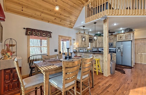 Brasstown House | Brasstown Rustic Retreat w/Hot Tub & Fire Pit