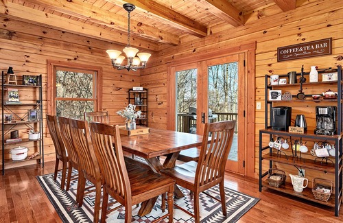 Weaverville Cabin | Breathtaking Mountain View Luxury AVL Cabin w/Hot Tub, Fireplaces, Hi-Speed Wifi