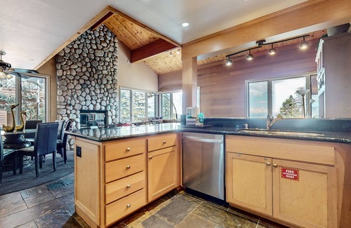 Mammoth Lakes Condo | Bridges Townhome 13 Mountain View Townhome just Steps to the Slopes with Private Garage and Washer Dryer by RedAwning