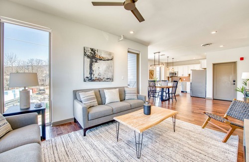 Historic Montford Apartment | Bright Asheville escape near downtown with WiFi, rooftop deck & balcony