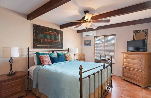 Santa Fe Hotel | Bright, Colorful Condo w/Fireplace, Pool Access, Downtown Location