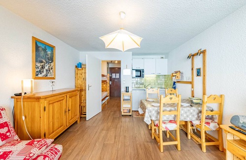 Montgellafrey Apartment | Bright studio for 4 with kitchenette and ski locker