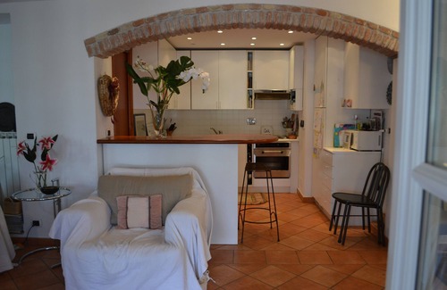 Sanremo House | Bright ,large stone terrace with porch and gazebo. Beautiful sea view.