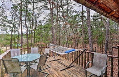 Broken Bow House | Broken Bow Log Cabin with Fire Pit, Pond, and Deck!
