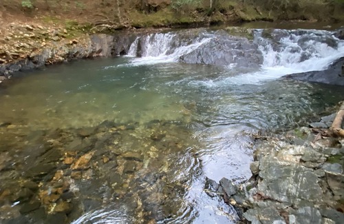 Pine Ridge RV Rental | Brookside RV Retreat Site #1-Big Fork Creek-Close to Wolf Pen Gap