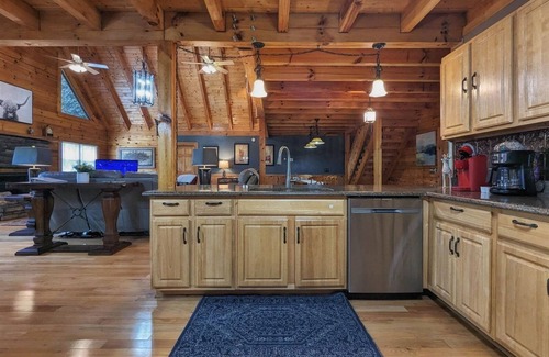 Waynesville House | Buck Run on Balsam Ridge, Log Home, A place for togetherness, Well Stocked