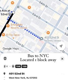 West New York Apartment | Burgundy Bliss 20 Min to Times Square
