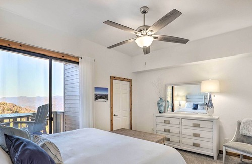 Mountain Air Condo | Burnsville Condo: Furnished Balcony w/ Views!