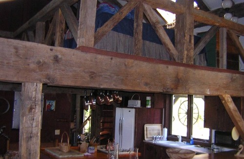 Stratton and Bromley Ski Areas House | By Manchester, VT-Circa 1840 Hand Hewn Barn on private pond close to skiing.