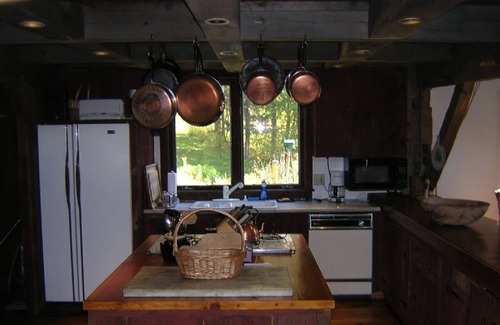 Stratton and Bromley Ski Areas House | By Manchester, VT-Circa 1840 Hand Hewn Barn on private pond close to skiing.