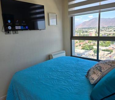 Rancagua Apartment | Cómoda y central habitacion matrimonial baño privado y parcking