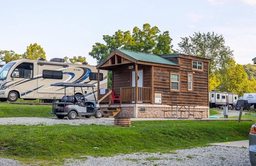 Dickerson Run Cabin | Cabin 1 - So comfy and you'll have everything you need in this cabin for a great get a way.