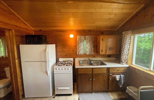 Ely Cabin | Cabin 3 'Kingfisher' 1 BR, 2 pp, overlooks lake, access to boats!