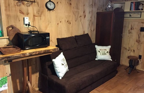 Manchester Cabin | Cabin in woods, with row to the lake