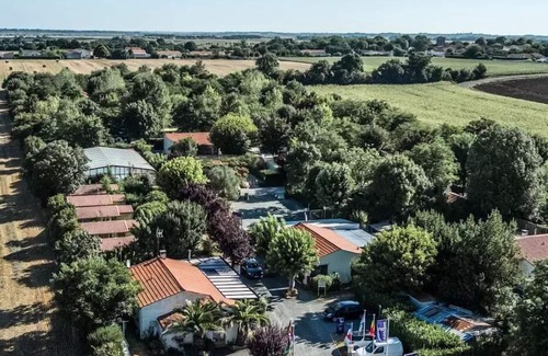 Saint Nazaire sur Charente RV Rental | Camping Flower L'Abri-côtier * - NEW /DK'ouverte DKbane UNUSUAL - 2 bedrooms (with bathrooms and without TV) 3/4 people. 4 people