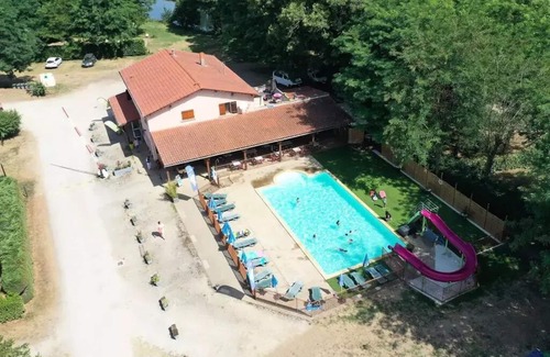 Rieux-de-Pelleport RV Rental | Camping Flower Les Mijeannes* - Woodlodge Confort Family Tent 4 Rooms 6 People - without sanitary facilities