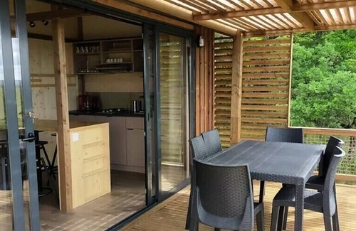 Saint-Cirq-Lapopie Ski Chalet | Camping La Truffière*** - Panoramic Nature Chalet 4 Rooms 6 People