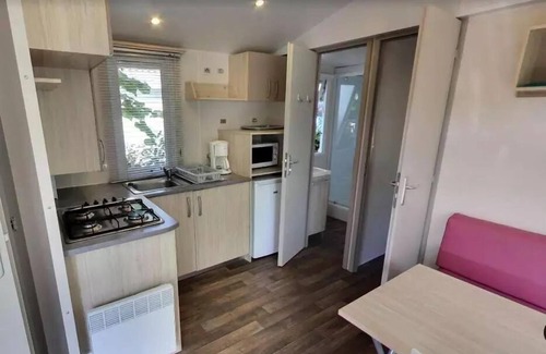Saint-Crepin-et-Carlucet House | Camping Le Pigeonnier* - Alouette 3-room mobile home 4/6 people