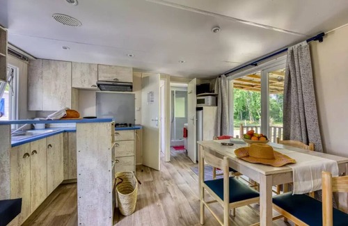 Saint-Sornin House | Camping maeva Escapades Les Étangs Mina * - Fisherman's Cabin 4 Rooms 6/8 People Pond Side + TV