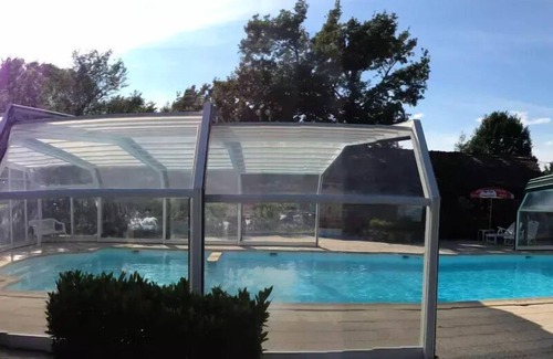 Messery Ski Chalet | Camping maeva Escapades Relais du Léman * - Chalet Mezzanine Cozy Small 3 Rooms 4/5 People + TV