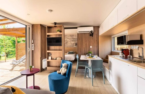 Loches House | Camping Romanée La Citadelle* - EXCLUSIVE mobile home - 3 bedrooms - 2 bathrooms - Private SPA 6 people