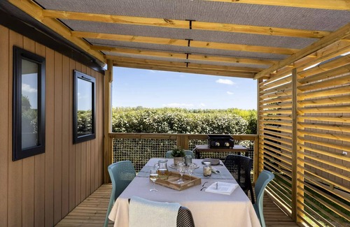 Crach House | Camping Romanée Le Fort Espagnol * - Premium 4-room mobile home for 6 people
