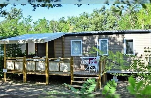 Moustiers-Sainte-Marie House | Campsite Tikayan Saint Clair* - Mobile home Arkansas Confort 4 rooms 6/8 people Air-conditioned