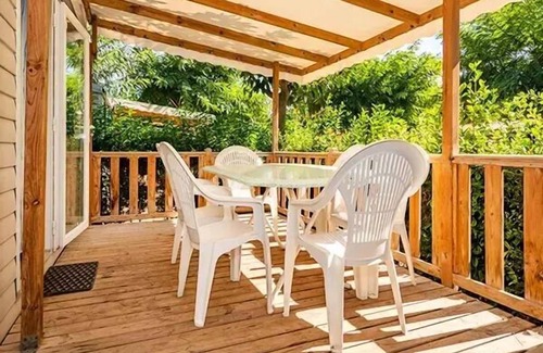 Saint-Yvi House | Campsite Le Bois de Pleuven**** - Mobil-home Classic 4 rooms 6 people
