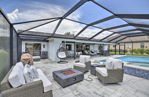 Pelican House | Canal-Front Cape Coral Home Pool and Patio