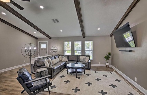 Pelican House | Canal-Front Cape Coral Home Pool and Patio