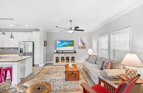 Butler Beach House | Canal Front Home! Walk to Beach, Porch, Fishing