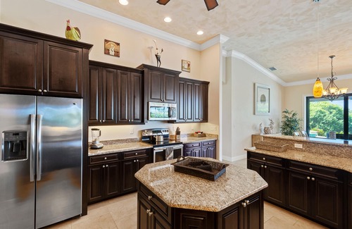 Pelican Villa | Cape Coral villa on the canal in the southwest, south-facing, pool + spa