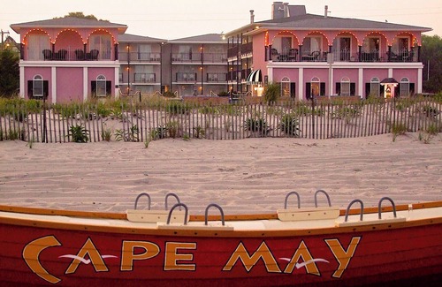 Cape May Hotel | Cape May Hotel room with a Pool view. Rooms have a balcony or a private patio.