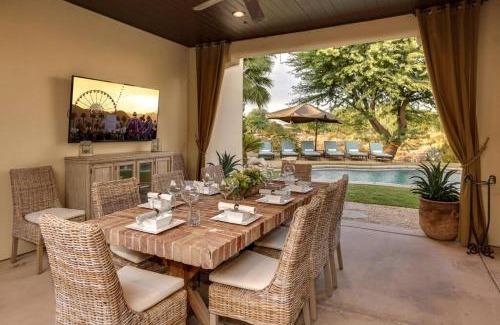 La Quinta House | Cappella - Stylish PGA West Villa - Pool, Spa, Games + Golf Course Views #259222 4BR