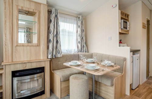 Bridport House | Caravan with one double and one twin.