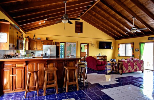 San Pedro House | Caribbean Seafront, 2-Level Island Home, Pool, Kayak, Paddle boards and Privacy