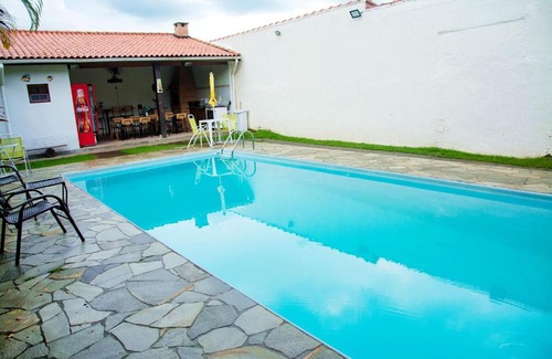 Morada da Praia House | Casa c Piscina e Churrasq na Praia da Boraceia SP
