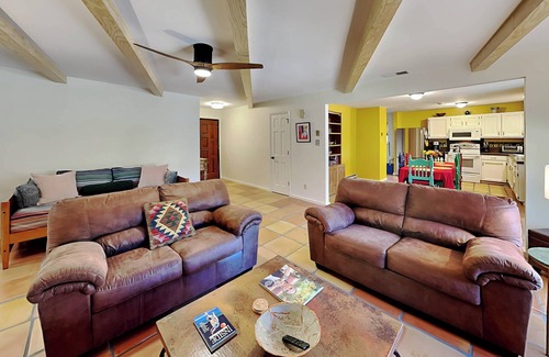 Santa Fe House | Casa Calabaza | Fenced Yard, Fire Pit