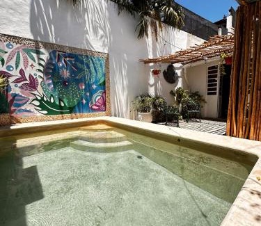 Barrio de Santiago House | Casa colonial con piscina en el centro de Merida