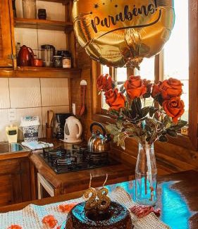 Painel Ski Chalet | Casa de Campo Santa Paulina