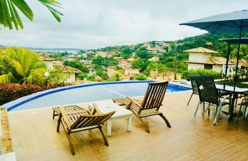 Alto de Buzios House | Casa de condomínio em Geribá - Vista Mar.