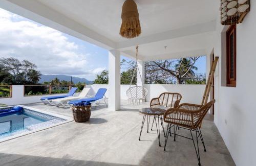 Las Galeras Villa | Casa Flor vista al mar en Las Galeras