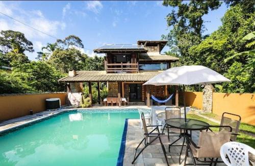 Sao Sebastiao House | Casa Juréia com piscina aquecida, a 350m da praia - Litoral Norte