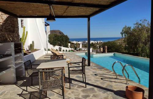 Las Negras House | Casa Las Negras , piscina privada y vistas al mar.