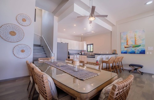 San Pedro House | Casa Paloma: Unwind in Style with Breathtaking Caribbean Views.
