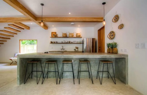 Nosara House | Casa Sierra, Walk to Surfing Beach, Bohemian inspired boho chic beach home with lush tropical landsc