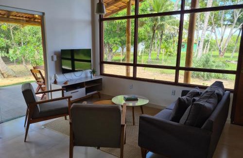 Caravelas House | Casa Terracota 2 - Beleza, conforto e sofisticação à 50m do rio