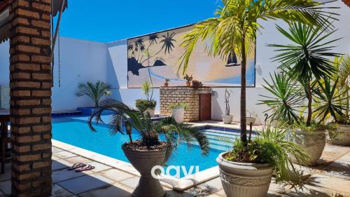 Touros House | Casa Tropical Com Piscina por Quarto à Vista