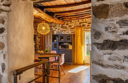 Furiani House | Casa Vincè, beautiful air-conditioned village house with exposed stonework
