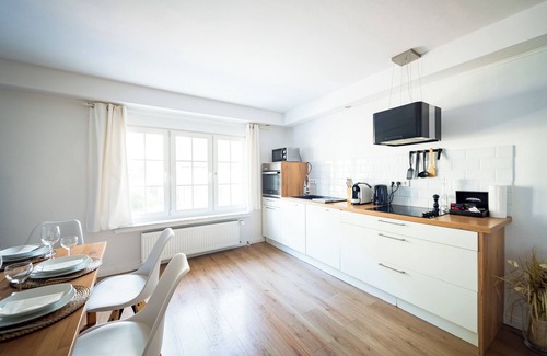 Orth Apartment | Castle view: A1connection/fireplace/parking/kitchen